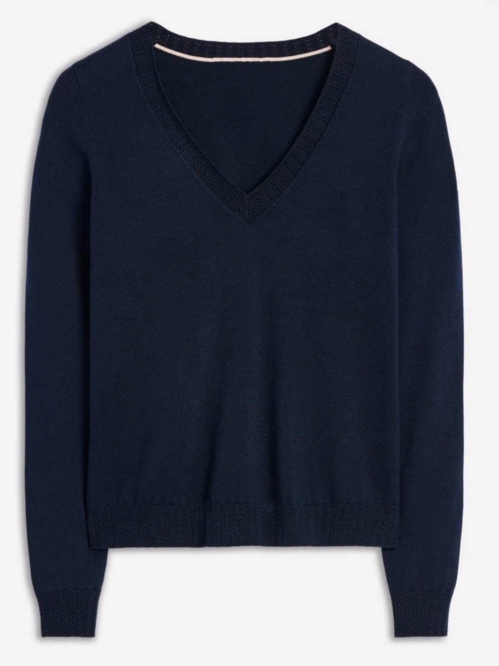 Boden Women's Emilia V-Neck Sweater - Navy